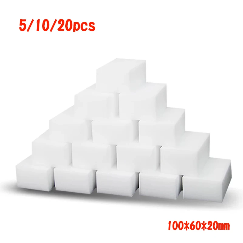 

5/10/20pcs Nano High-Density Melamine Magic Sponge Eraser Cleaner For Kitchen Office Bathroom Cleaning Tools 100*60*20mm