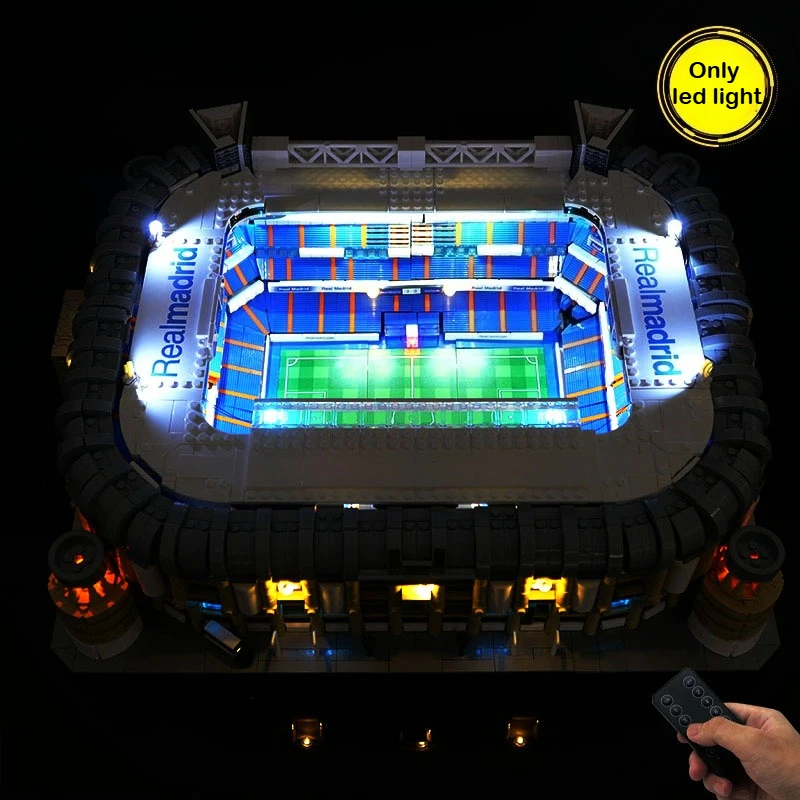 

Набор светодиодного освещения подходит для LEGO Real Madrid Santiago Bernabéu Stadium 1029, строительные блоки, лампы «сделай сам», игрушки (без моделей кирпичей)