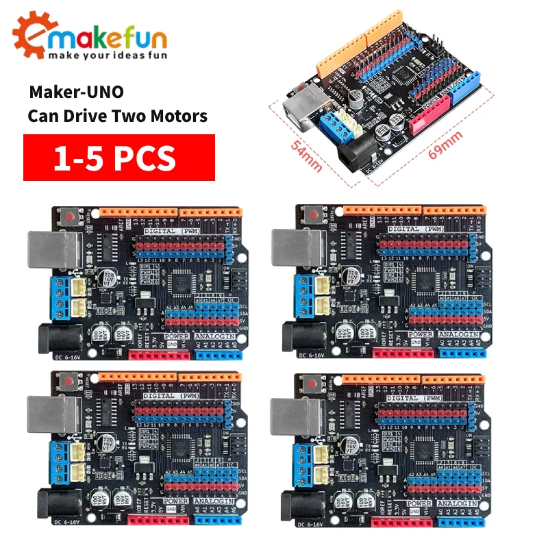 1-5PCS High quality UNO R3 MEGA328P for Arduino UNO R3 + USB CABLE ATMEGA328P-AU Development Expansion board 16Mhz