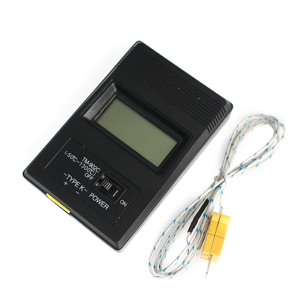 TM-902C (-50C to 1300C) Temperature Meter TM902C Digital K Type Thermometer Sensor + Thermocouple Probe detector