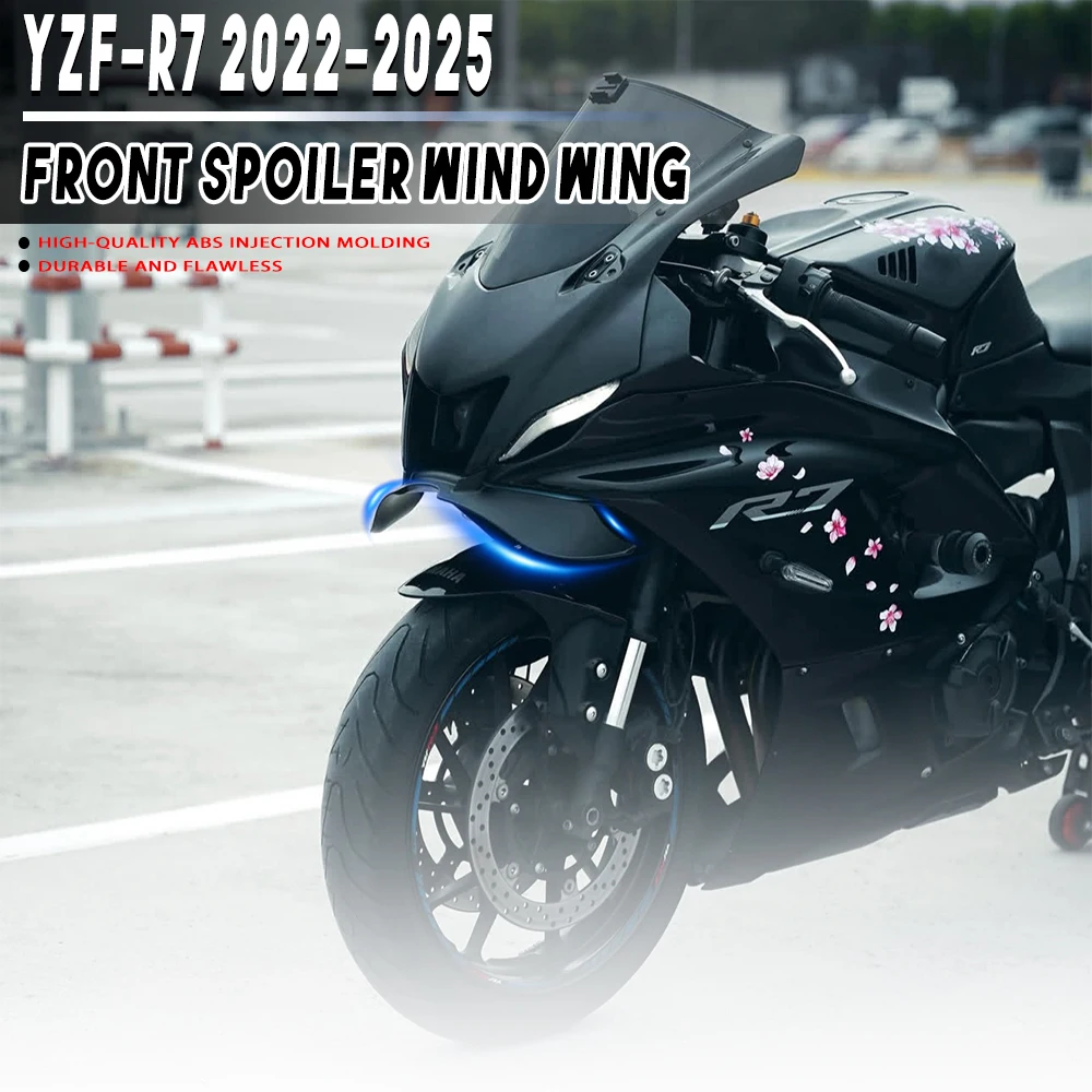 

For YAMAHA YZF-R7 Front spoiler Lower spoiler YZF R7 2022 2023 2024 2025 GP WING DOWNFORCE NAKED FRONTAL SPOILERS lower lip