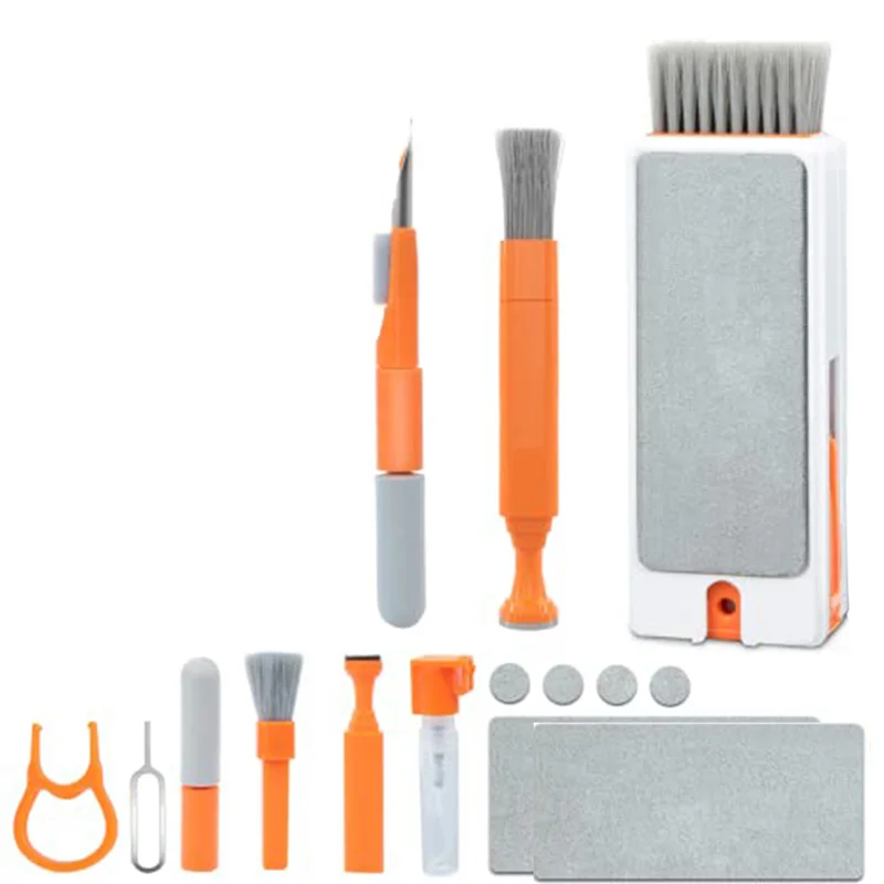 Upgraded 11-In-1 Keyboard Cleaning Set Screen Cleaning Kit Laptop Cleaner For Cell Phone, Keyboard Cleaning Tool For Camera