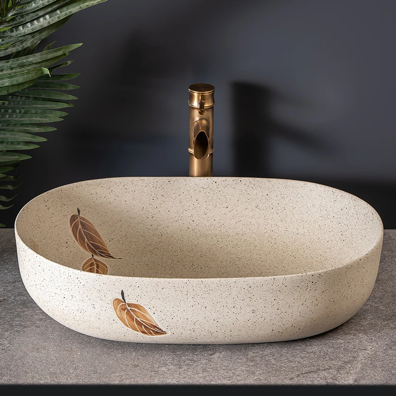 

On stage basin, Chinese style basin, antique style hotel washbasin hygiene