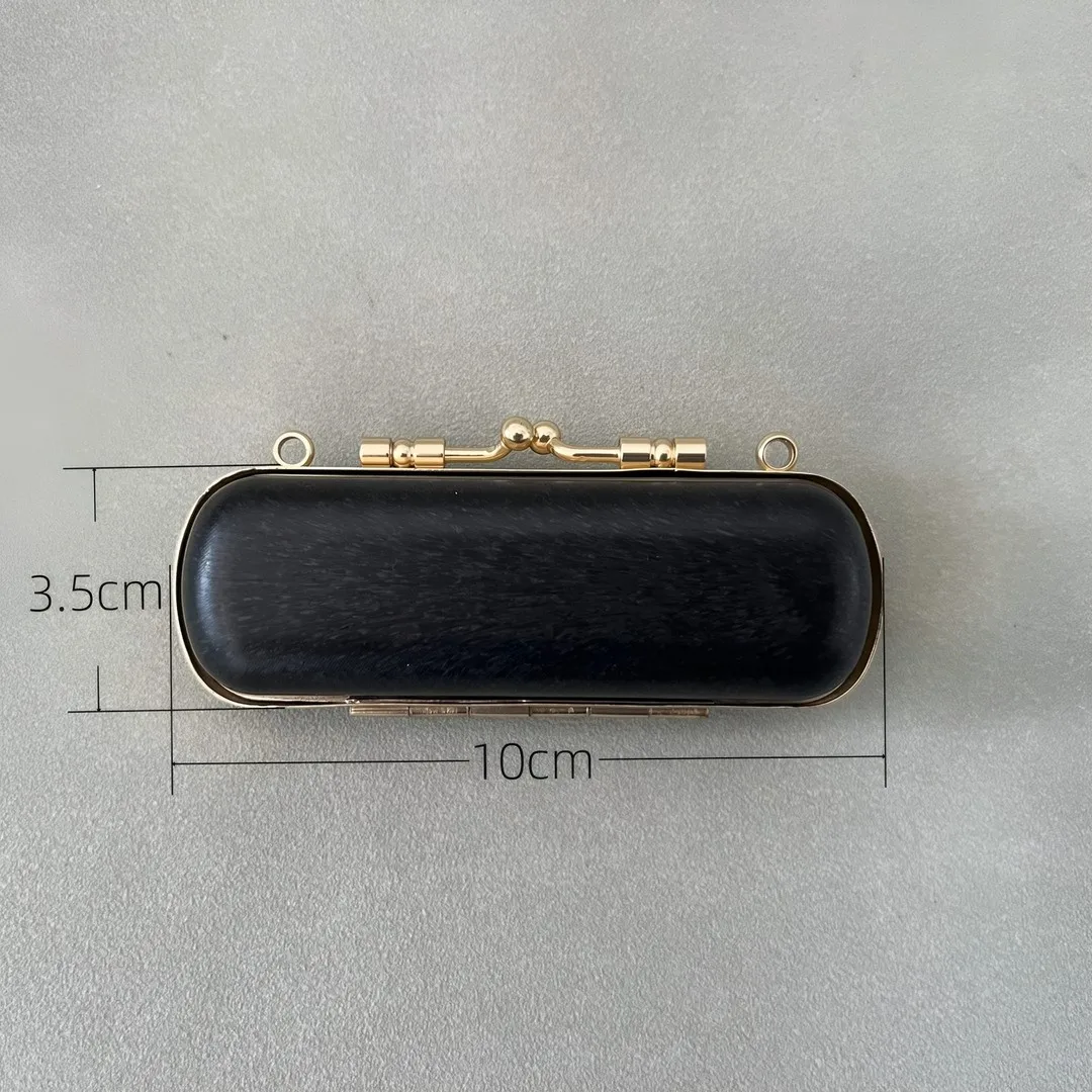 Make Your Own Hard Shell Box Clutch Bag Frame And Sides Purse Box Frame Small Loop Lipstick Bag with Mirror Kiss Lock Wedding