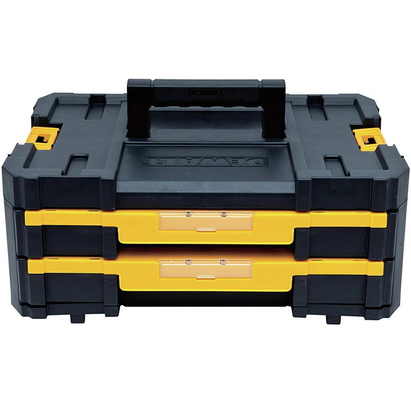 DEWALT DWST17804 TSTAK Tool Storage Organizer Double Drawers Carrying and Storing Parts Box Accessories Case