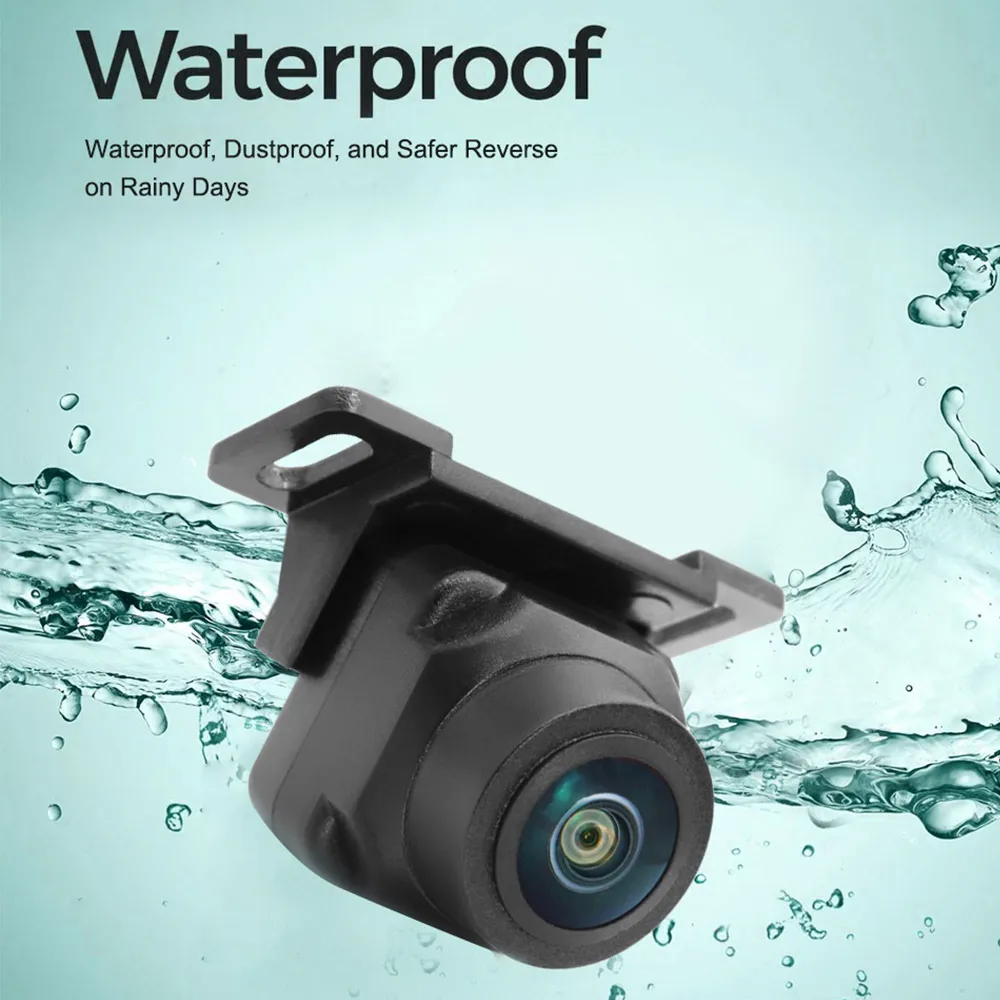 QMKJ HD CCD FishEye Lens Vehicle Rear View Camera Night Vision Waterproof Universal Car Reversing Back Up Camera