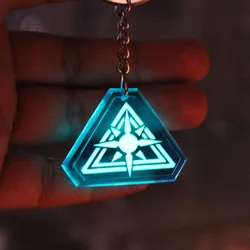 Blue Archive Keychain GLOW In The DARK MILLENNIUM ABYDOS Key Chain NECKLACE Pendant Gift For Boys men girls