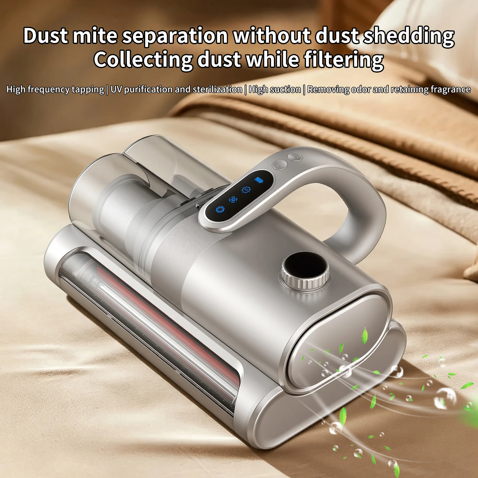 2026New 2026New Wireless Double‑cup Mite Remover, Household Bed Vacuum Cleaner, Strong Suction UV Sterilization Beating Roller Brush - Aliexpress Deal