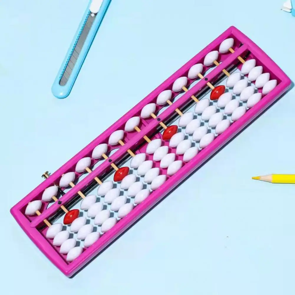 13-Row 5 Beads Student Abacus Mathematics Standard Abacus Soroban Learning Games Educational Toy Kids Beads Calculating Tool