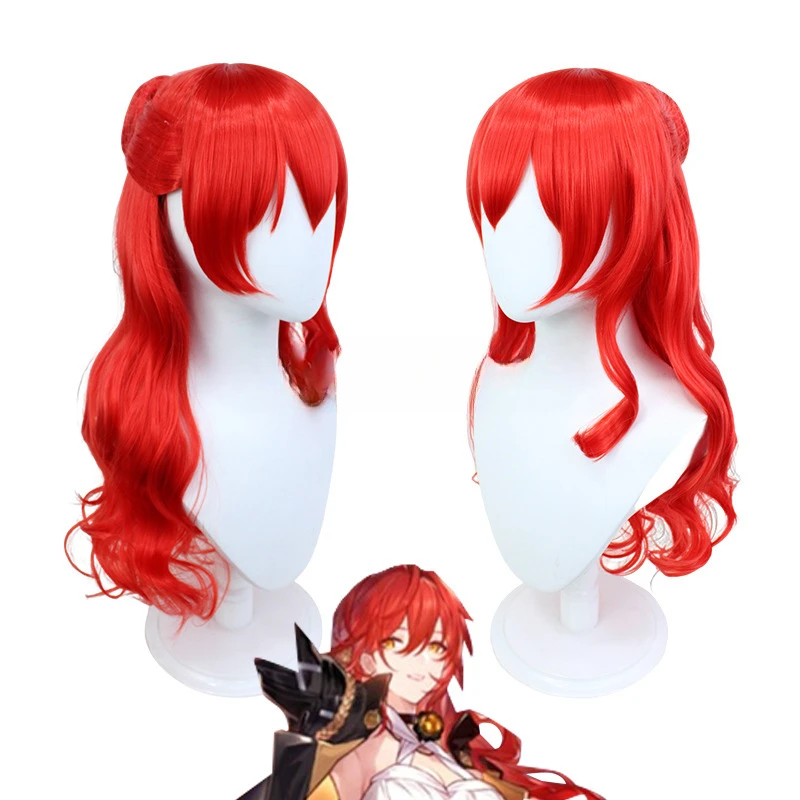 

Himeko Cosplay Costume Honkai Star Rail Carnival Uniform Wig Anime Halloween Costumes Women Game