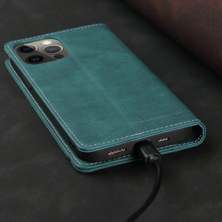 Luxus-Brieftaschenhülle mit Kartenfach, RFID-Blockierung, magnetischer Klapphülle aus Leder für Samsung Galaxy S26 Ultra S26 Plus S26 Cover Shell – Detail 9