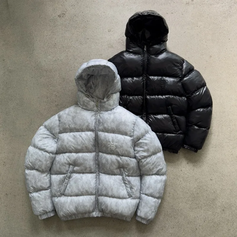 2026New للجنسين خمر الهيب هوب سترة قطن-الشارع الشهير المطرزة شعار فضفاض صالح معطف الشتاء الخريف الشتاء الشتاء سترة الرجال