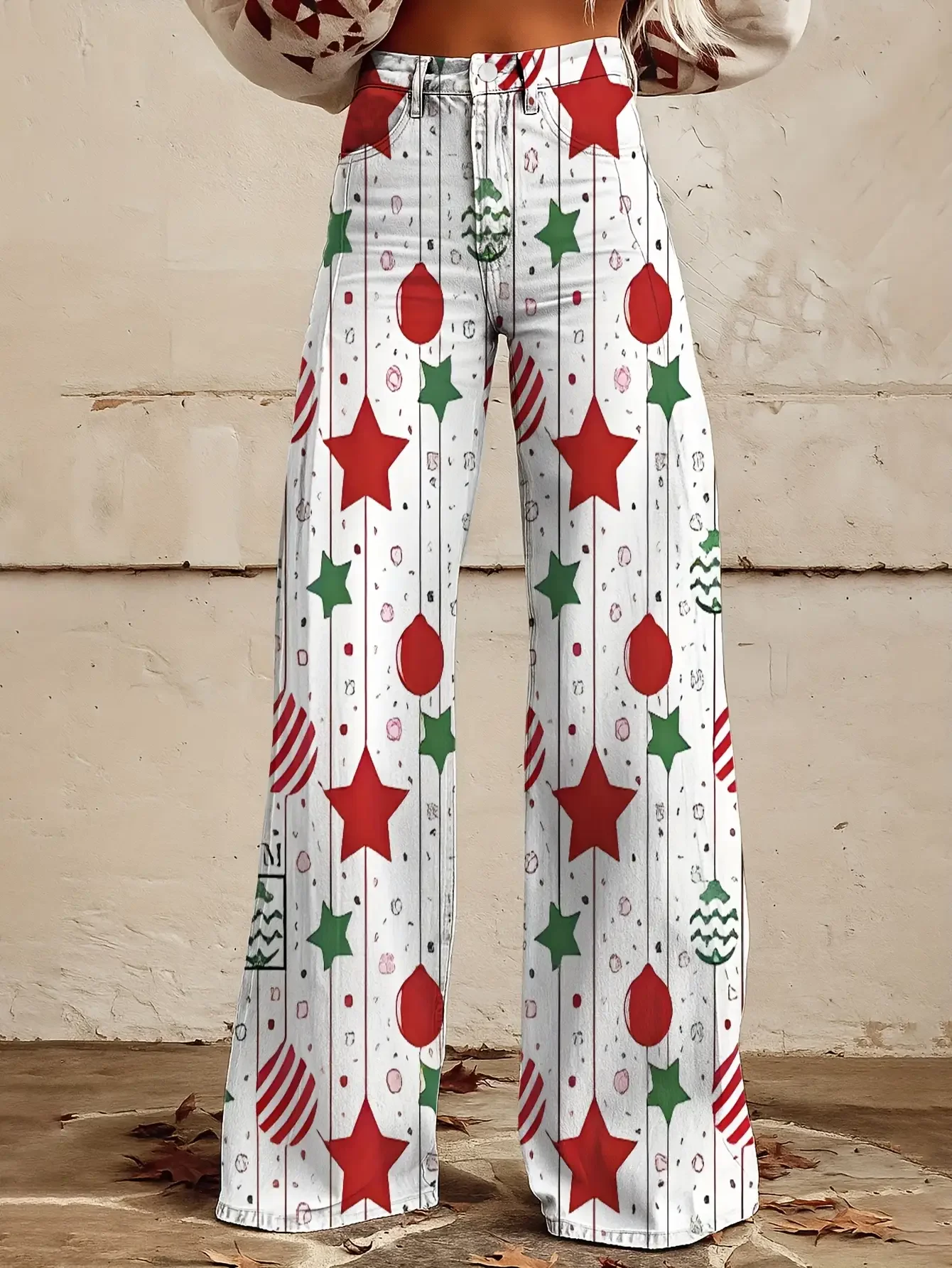 

Leisure holiday commuting, sweet girl with a strong sense of age reduction, essential trendy pants for autumn and winter