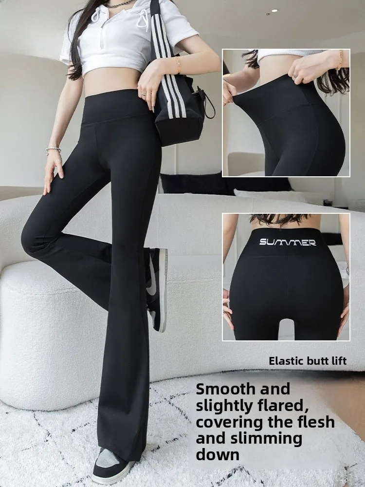 

Брюки для йоги с высокой талией, удлиненные, скрывающие фигуру, утягивающие, с эффектом улучшения формы ягодиц, длинные