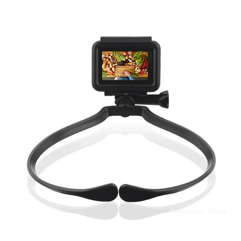 Hands Free Wearable Neck Holder Lazy Phone Stand Universal Hanging Mount for IPhone 15ProMax Samsung GoPro Dock Station Bracket