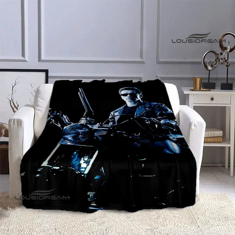 3D Schwarzenegger Terminator Print Blankets Flannel Soft and Comfortable Blankets Home Travel Blanket Bedding Birthday Gift