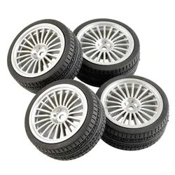 64mm 1/10 RC Racing Car Tires On Road Touring Drift Car Tyre Wheel for Tamiya TT01 TT02 XV01 TA06 PTG-2 HPI WR8 Kyosho HSP