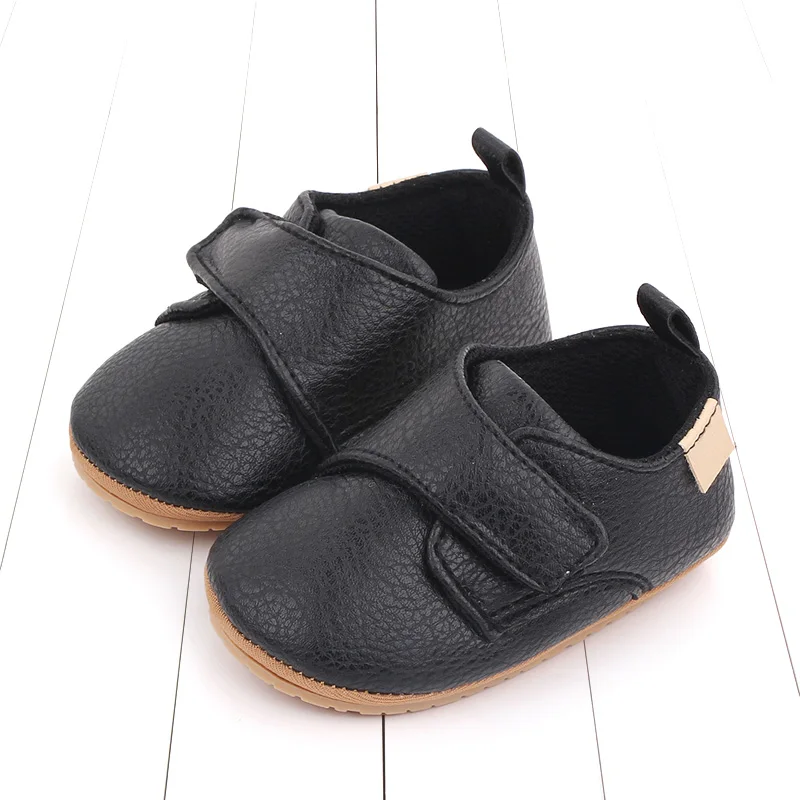 

2025 Baby Casual Shoes Korean Style Non-slip Classical High Quality PU and TPR Soft and Warm Toddler Shoes for 0-18 Months D2587