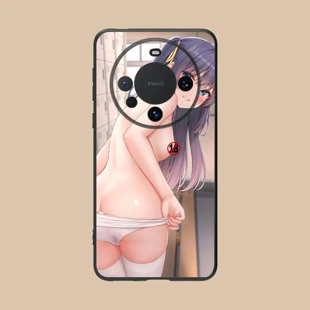 أنيمي Waifu هنتاي قضية الهاتف المحمول لهواوي ماتي 60 50 40 30 20 10 برو زائد لايت E 5G الطباعة الملونة الهواتف المحمولة الواقية