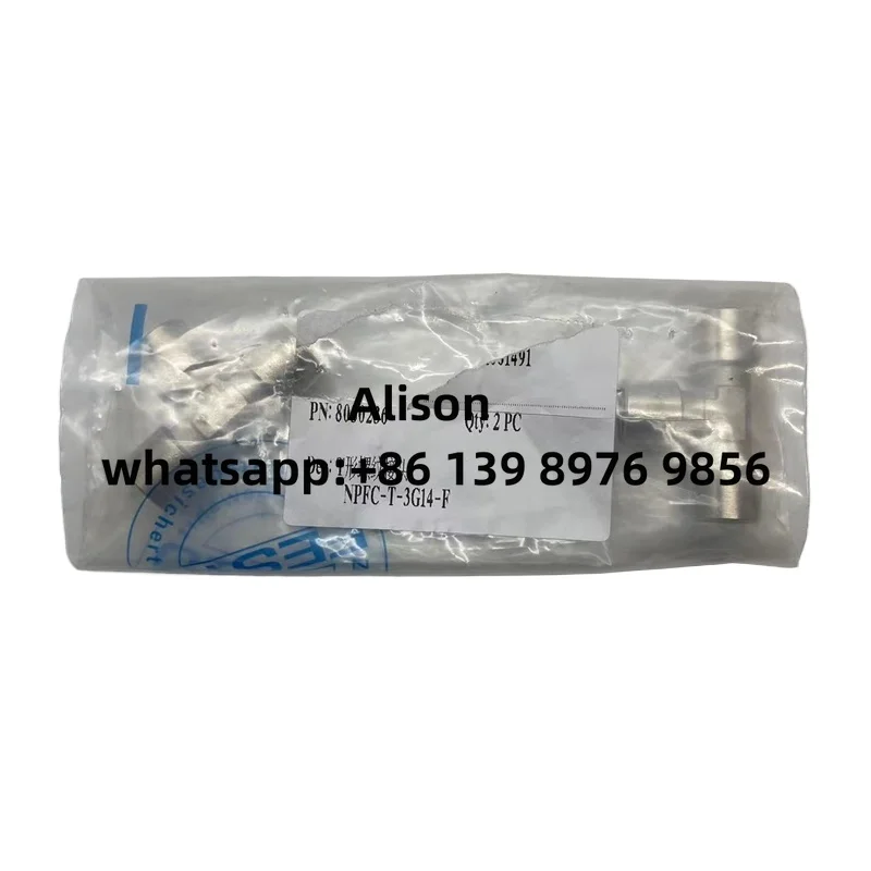 

10pc fitting T-Threaded Joint NPFC-T-3G14-F 8030236 Nickel Plated Brass Interface G1/4