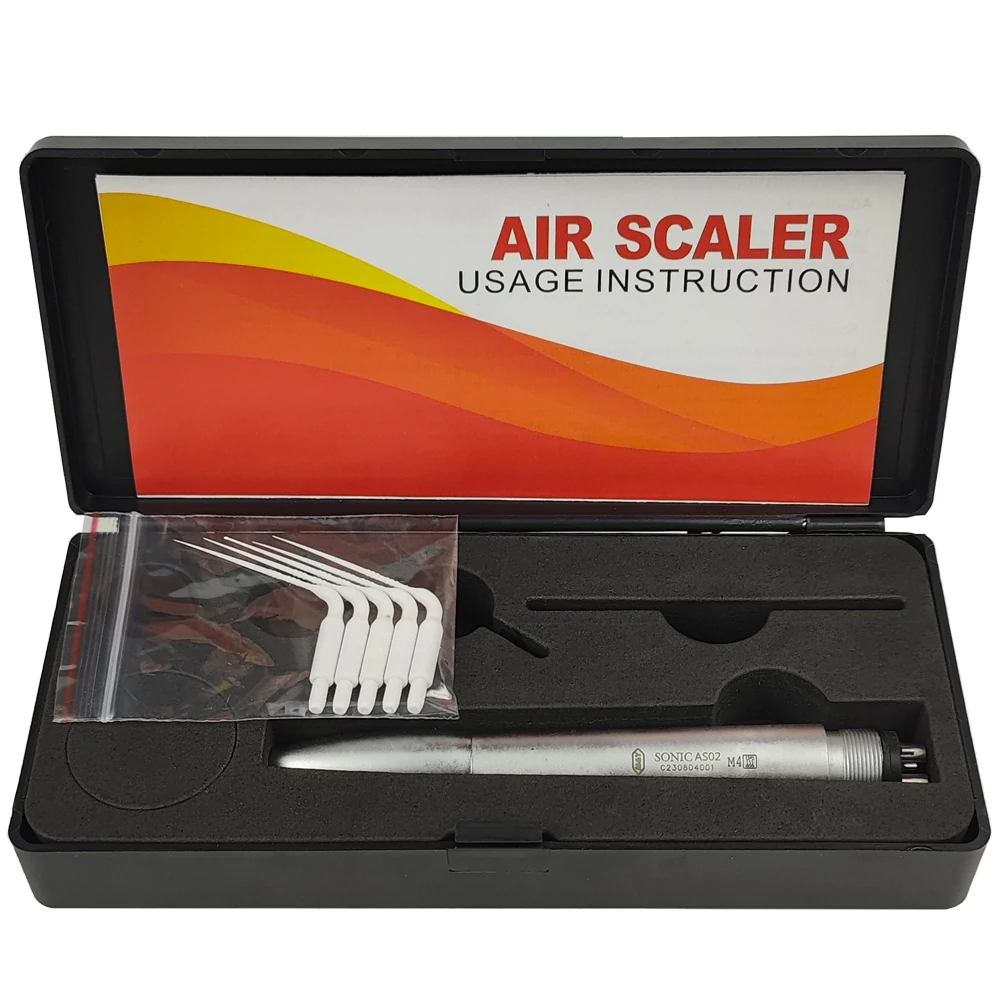 Dental Air Scaler with 5 plastics Tips Endodontics Handpiece Activation Irrigation Perio Scaling dentistry tool