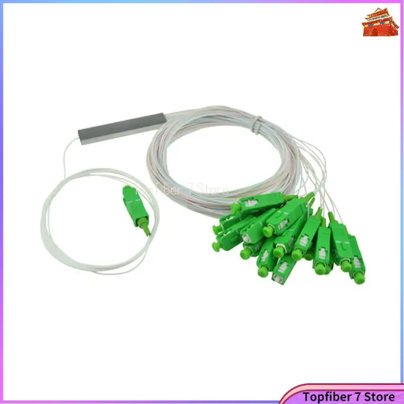 10pcs 1X16 SC APC PLC Splitter 0.9mm Fiber Optical  Mini steel tube type 1x16  Fiber Opitc Splitter Micro-enclosed Splitter