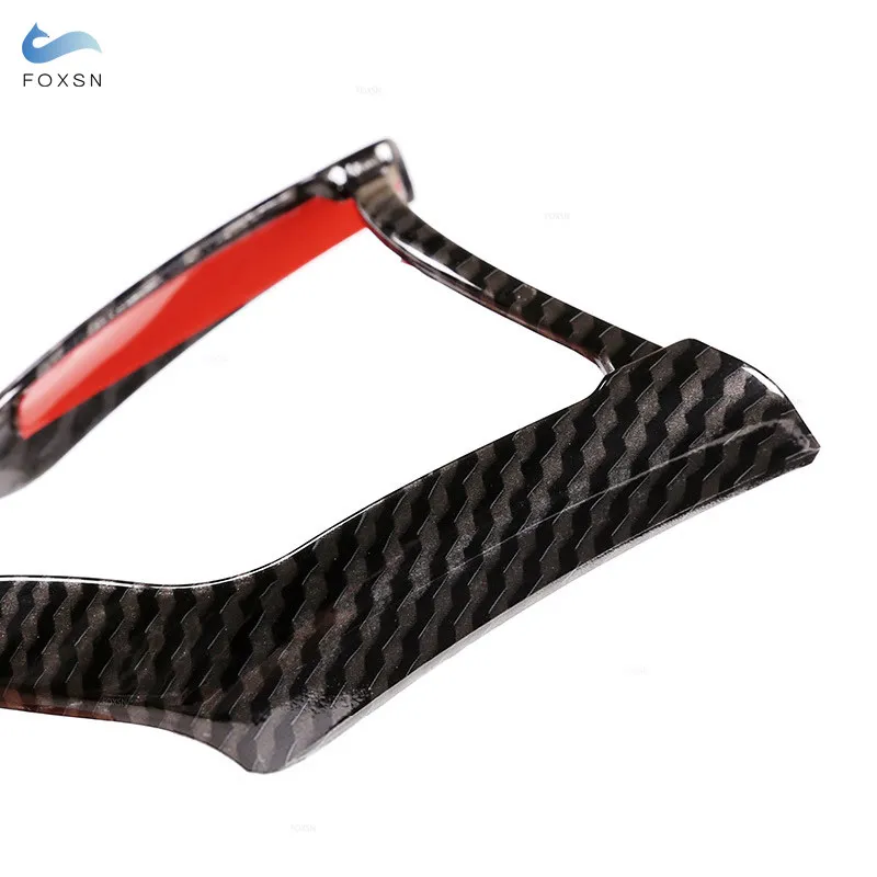 

3pcs ABS Carbon Texture Car Steering Wheel Panel Frame Trim For Hyundai Veloster JS N 2019-2023 i30 N 2017-2023 CN7 N 2021-2025