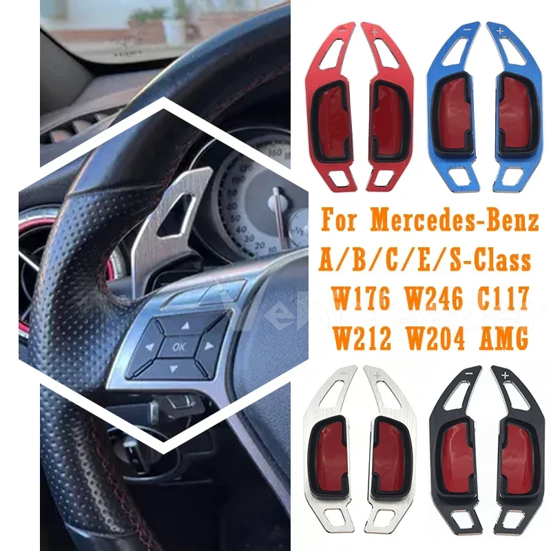 

For Mercedes Benz A B C E ML GL GLA SL SLK Class W176 W246 C117 W212 W204 AMG Steering Wheel Shifter Paddle Extension