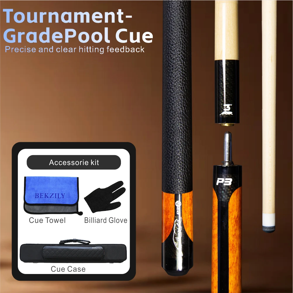 

Billiards Pool Cue Stick With 7 Holes Pool Cue Case 10 mm/11.5 mm/13 mm Tip Carbon Fiber Extension Handle 4 Colors China