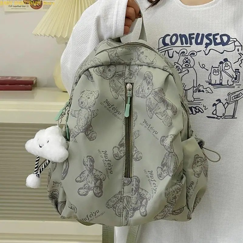 

Q81A Women Travel Backpack Girls Full Print Backpack Nylon Backpack Casual Daypacks
