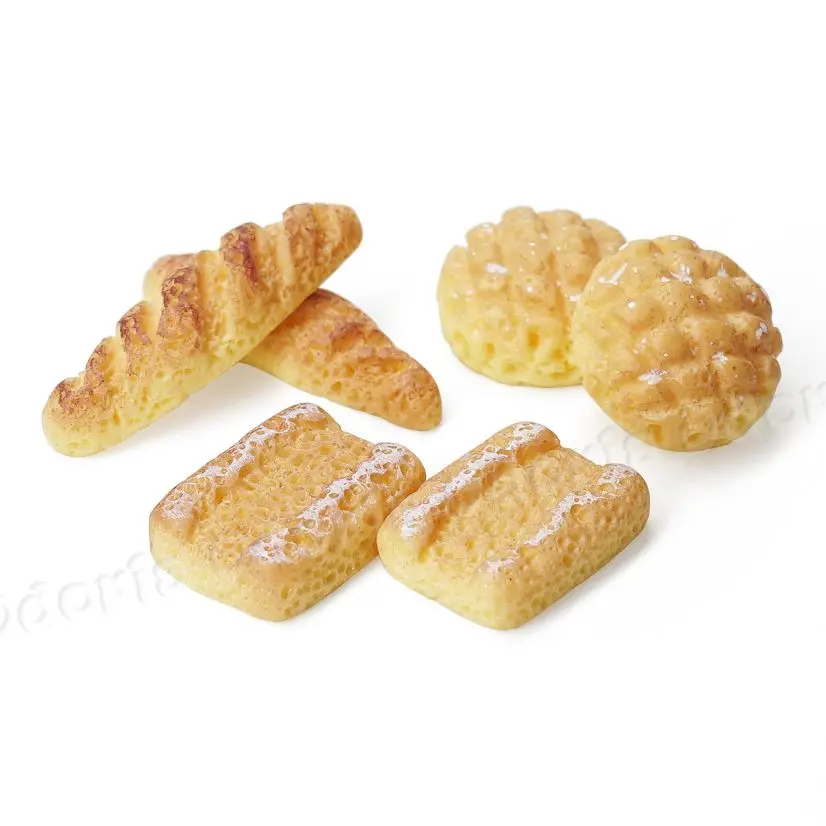 Odoria 1:12 Miniature 4/6Pcs Bread Set Mini Simulation Food Bakery Breakfast Snack Dessert Doll House Kitchen Accessories Decor