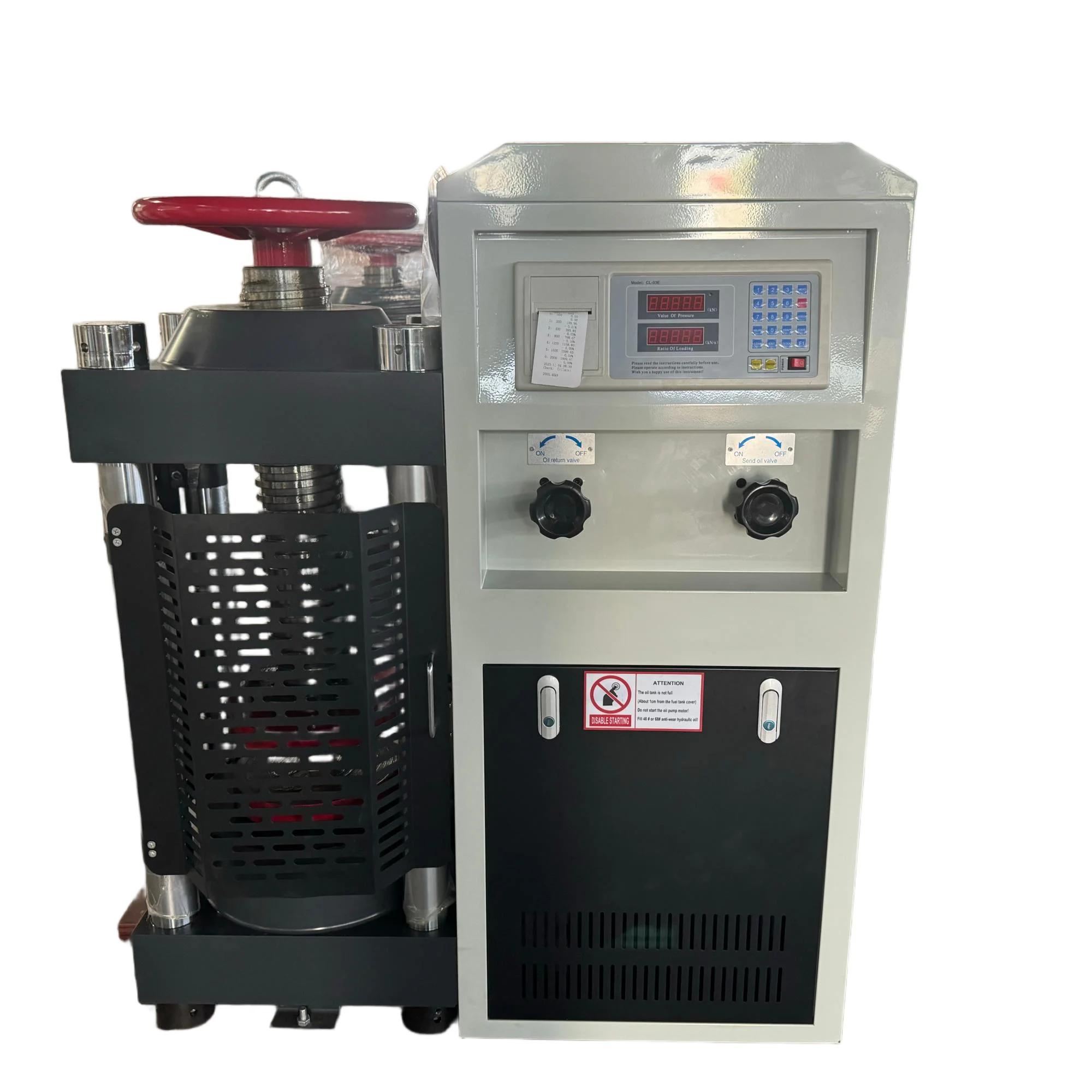 Manual Hydraulic Compression Tester Cement Mortar Compression Test Apparatus ASTM Standard