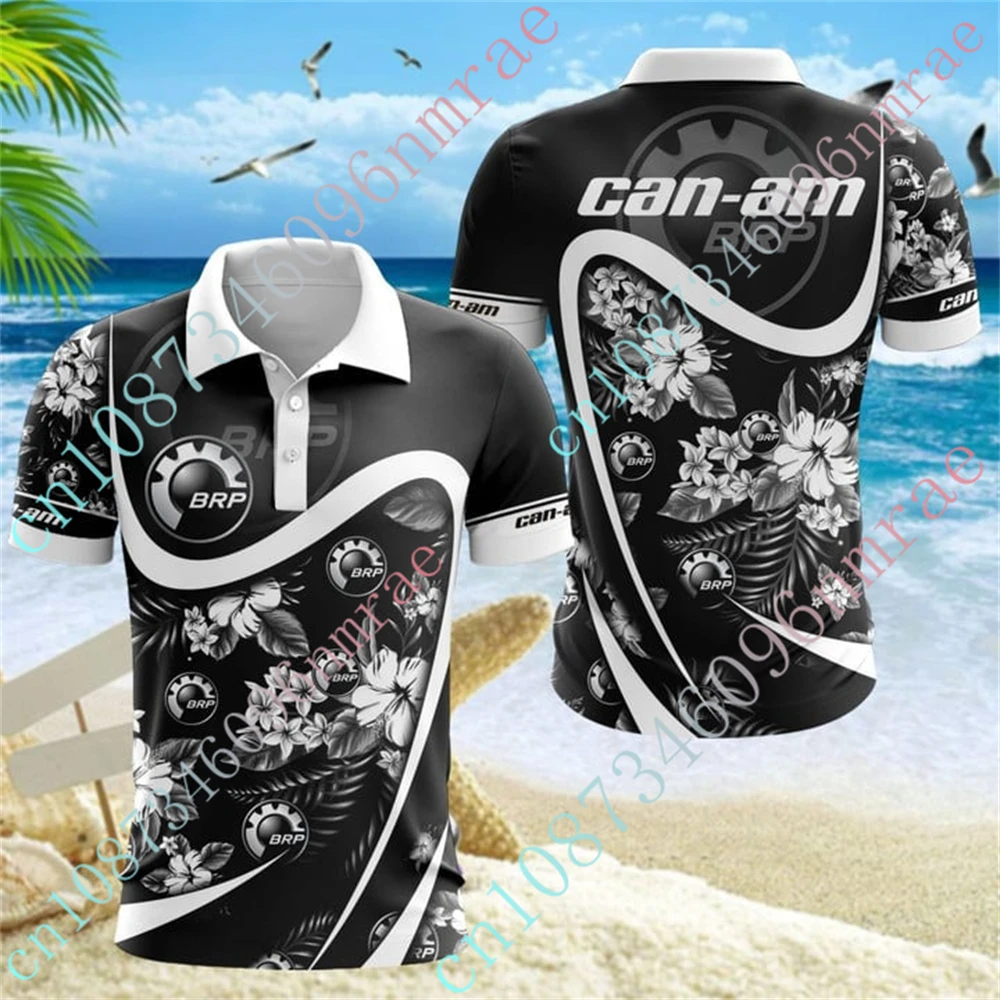 Can-am Clothing Anime T Shirt For Men Harajuku Golf Wear Unisex Short Sleeve Top Casual Polo Shirts And Blouses Custom Logo