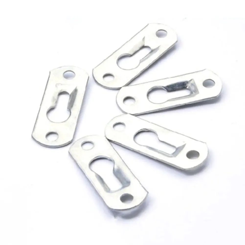 

20 Pcs Flat Repair Plate Iron Mending Furniture Silver 2 Holes Fixing Corner Brace Sturdy Bedframe Box Chest Construction Repair