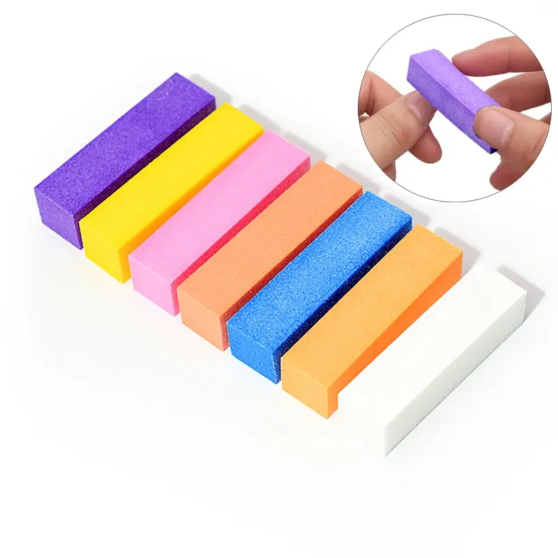 Colorful Buffing Sanding Files Block Pedicure Manicure Care Nail Art Sponge Buffer Block Polish Manicure Pedicure Tools