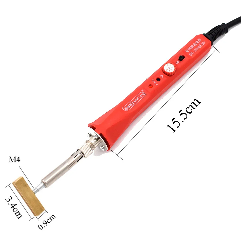 Imagem -02 - Caneta de Pirografia com Cabeças de t Tira de Cobre Quente Ferro de Solda Temperatura Ajustável 80w 220v Estúdios