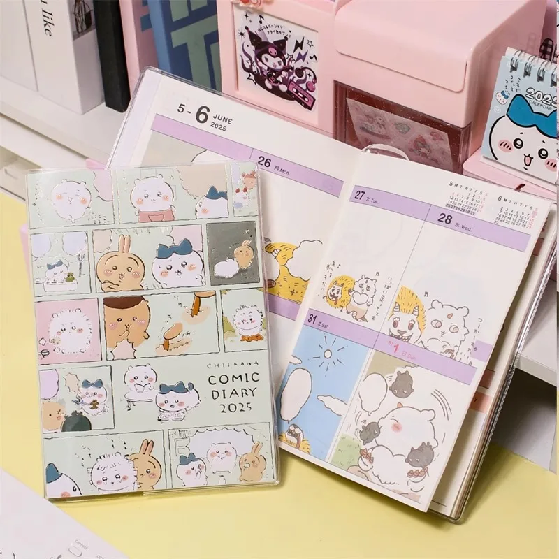 2025 لطيف الكرتون أنيمي دمية الجدول الزمني كتاب عالية الجمال طالب التعلم دفتر مع صفحات داخلية ملونة الإبداعية مكتب التموين #3