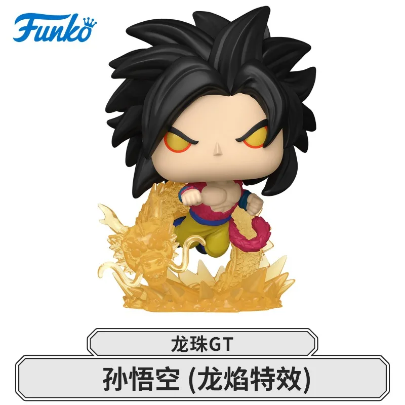 Funko POP الأصلي لعبة دراغون بول GT سوبر سايان 4 غوكو فيغيتا ألعاب شخصيات الحركة للبنين بنات هدية تحصيل نموذج الحلي
