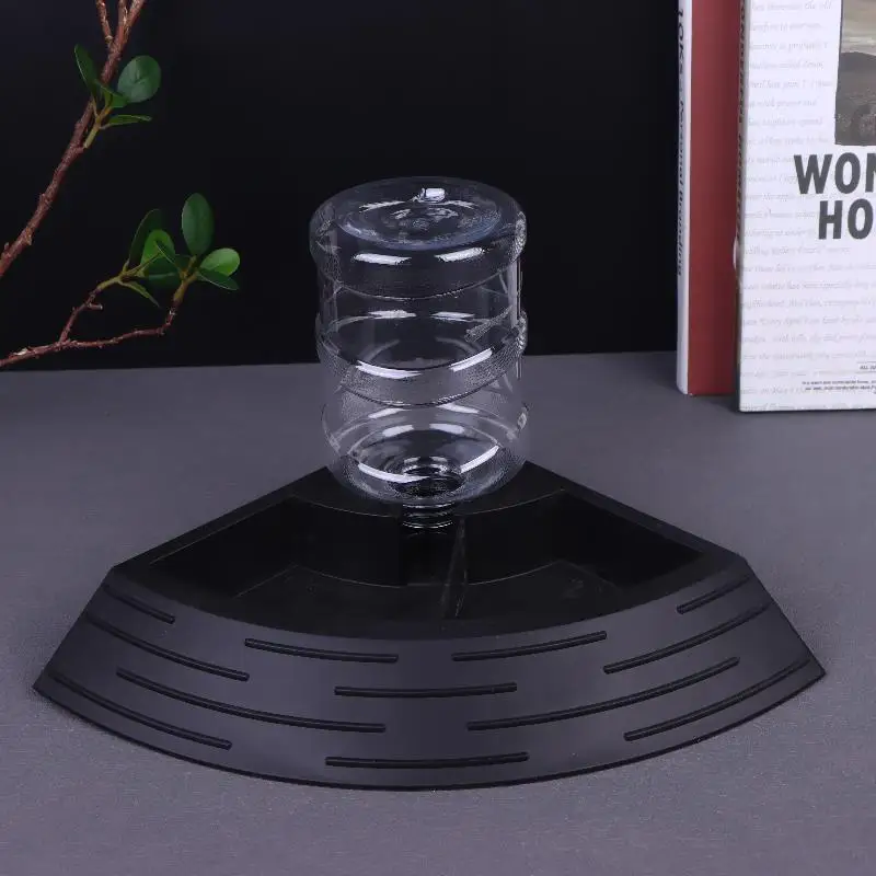 2 In 1 Hidangan Sudut Mangkuk Air Kadal Pengumpan Reptil Otomatis dengan Botol Air untuk Kadal Tokek Singa Maned Kura-kura Hewan Peliharaan S/M/L