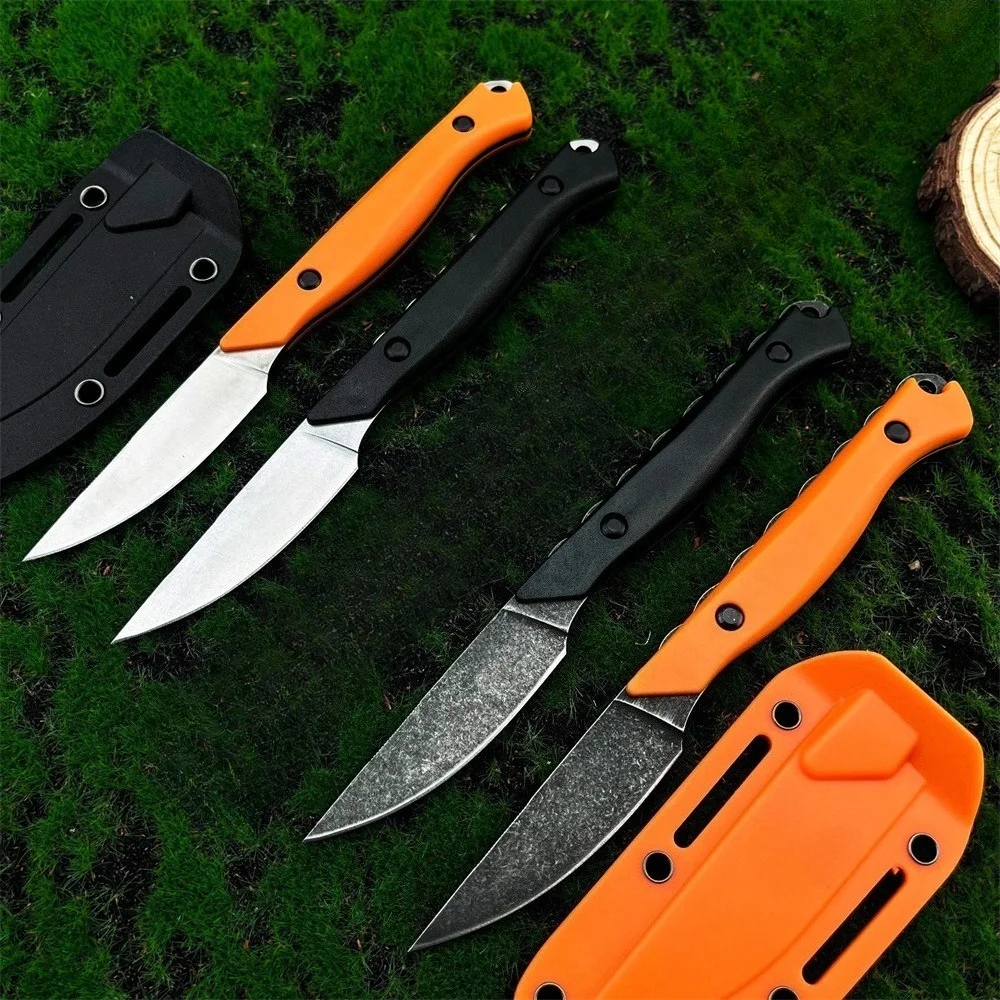 

Portable Outdoor Camping and Fishing Knife (with Sheath) 8Cr13Mov Blade, Nylon Fiber Handle, Lightweight Everyday Carry Tool