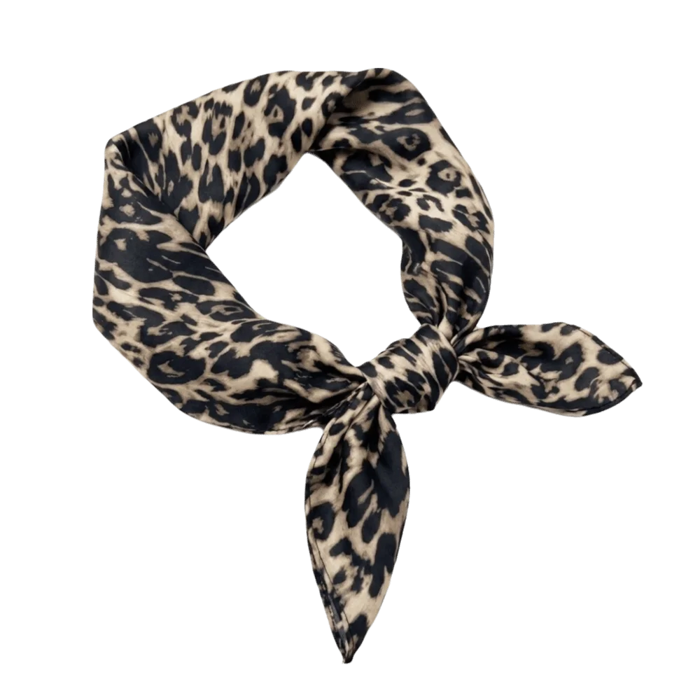 

Literary Imitation Silk Waist Scarf Floral Print Retro Triangle Scarf Decorative Polyester Belt Scarf Travel