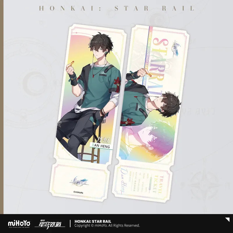 [Genuine] miHoYo Honkai: Star Rail Official Anime Tasty Sailing Series Game Peripherals DIY Collection Laser Ticket Holiday Gift image 3