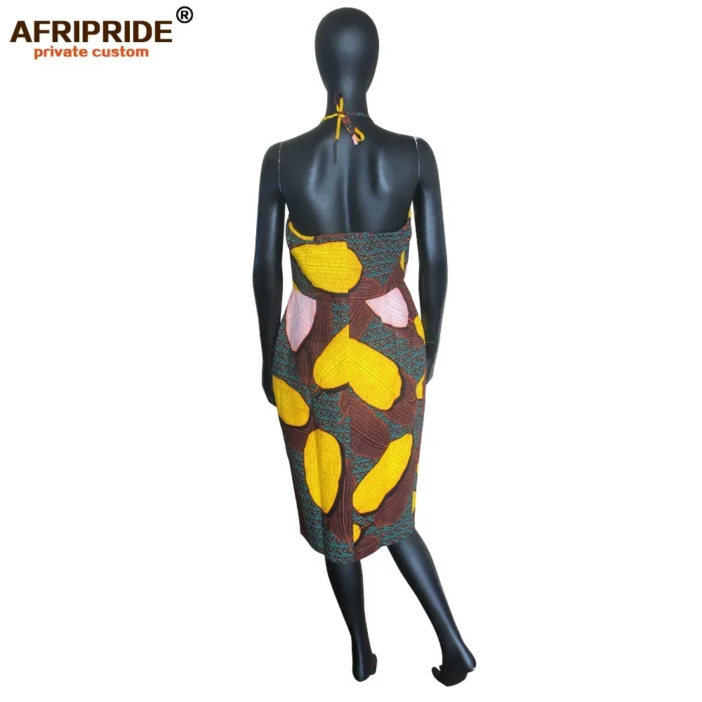 2024 African Bodycon Dresses for Women Dress Party Wedding Formal Dress Dashiki Clothing Print Wax Cotton AFRIPRIDE S1925074