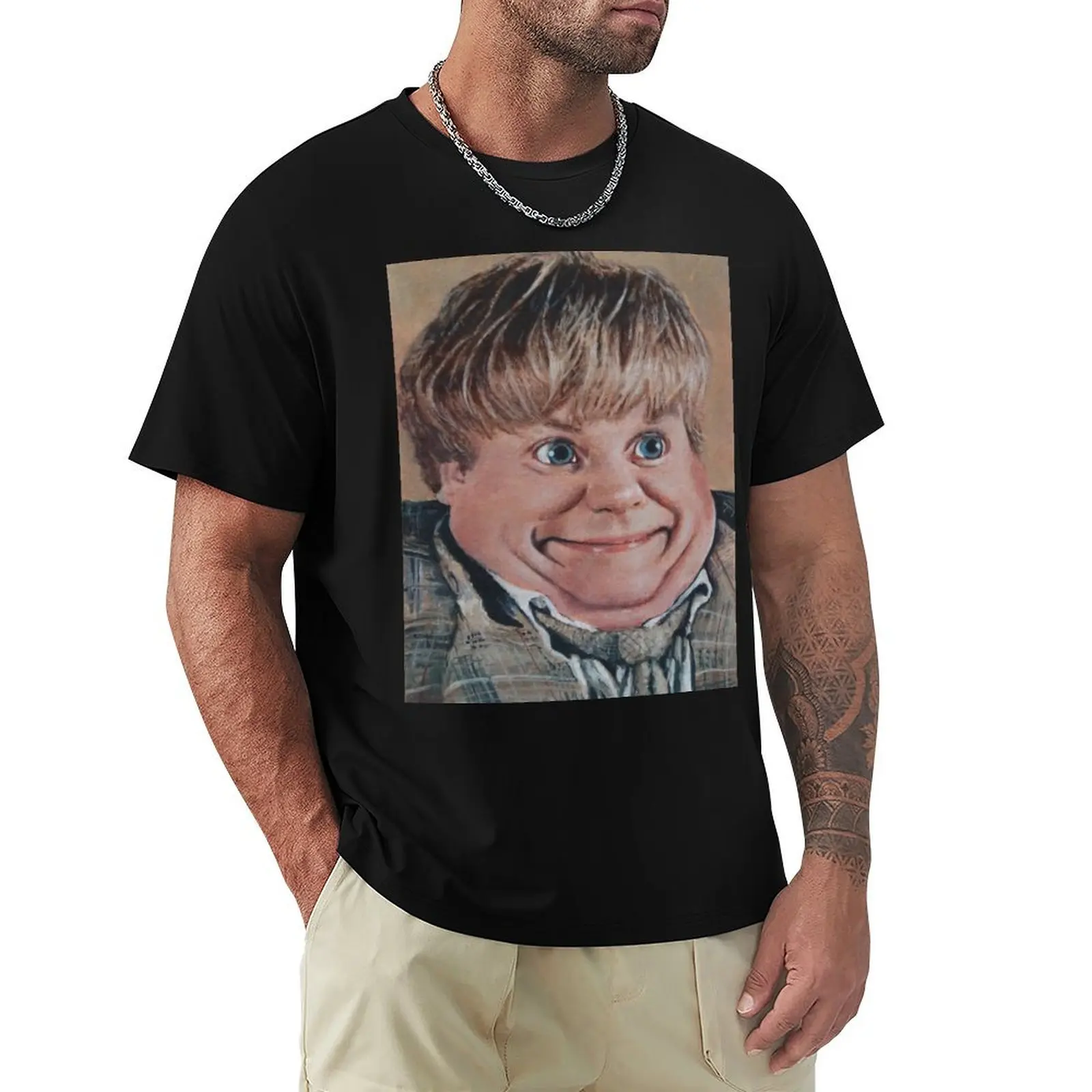 

Chris Farley Liquified Tommy Boy Surreal Picture Portrait of Chris Farley Pop Art Painting By Tyler Tilley T-Shirt