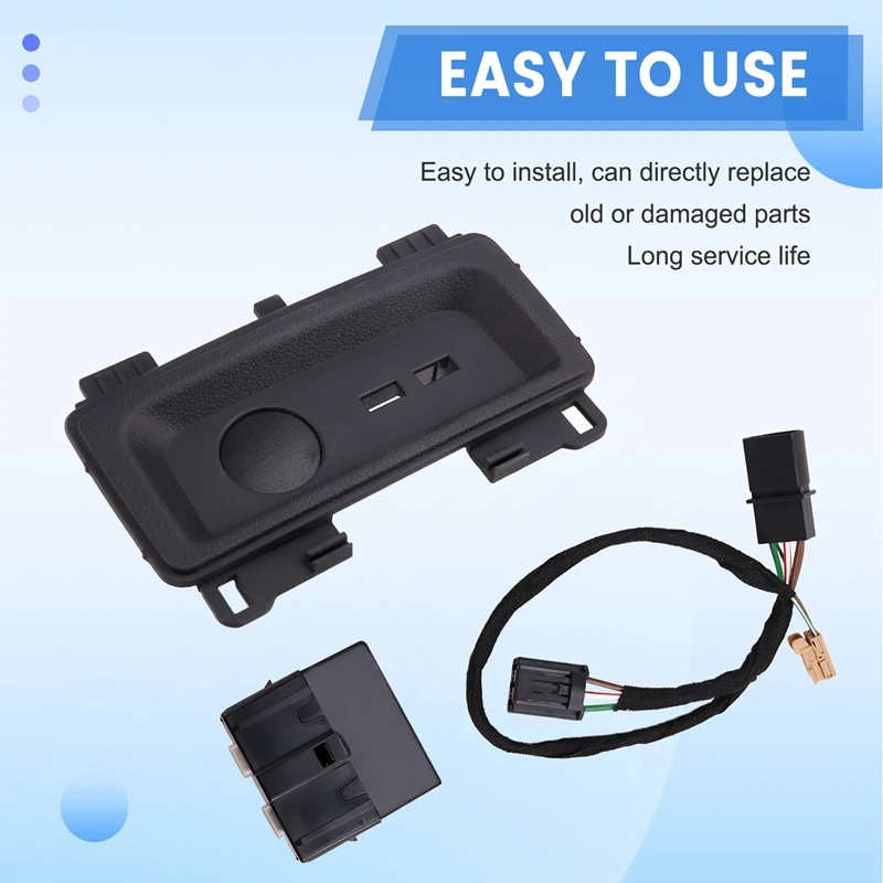 8W0863324A Car Rear Seat Carplay Switch USB AUX Type-C Charging Port For  A4 A5 RS4