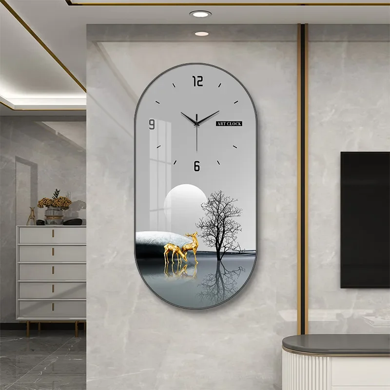 Modern Luxury Wall Clock Living Room Household Fashion Restaurant Decorative Painting Creative Wall Hanging Silent Clock