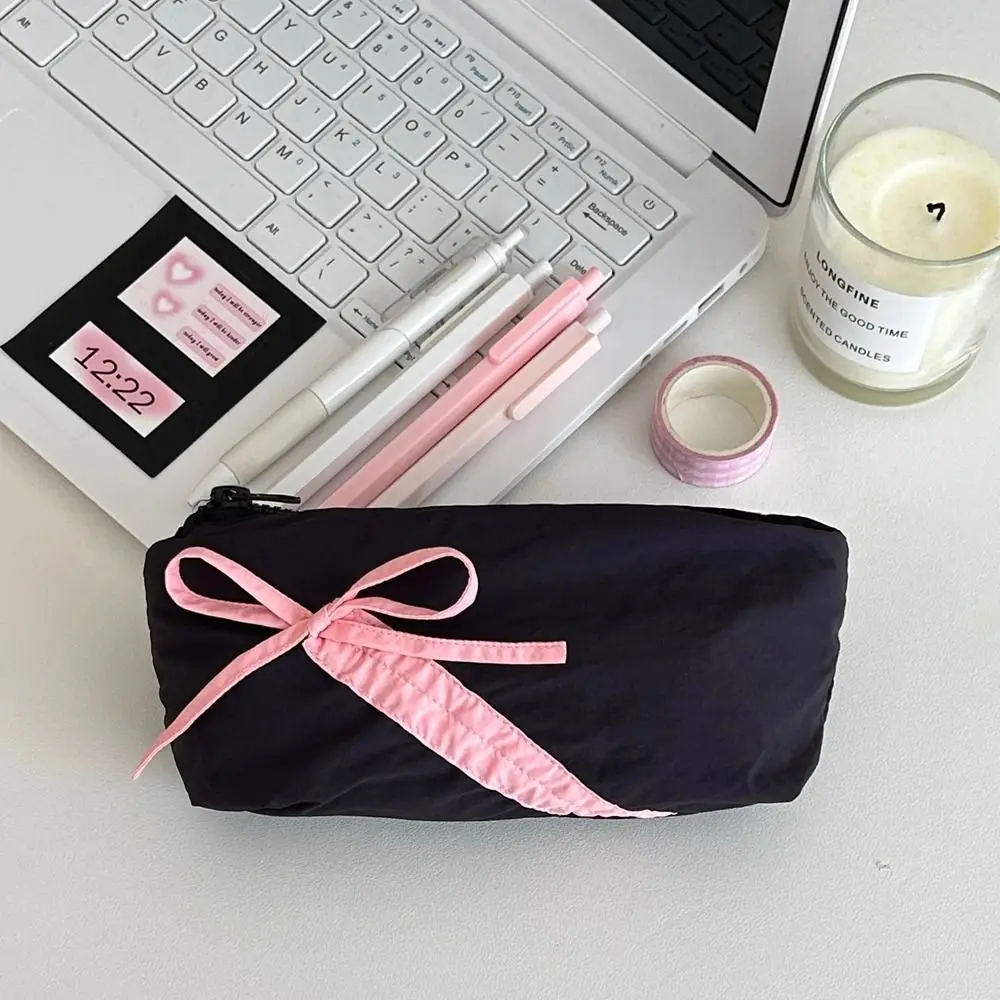 

Portable Bowknot Bow Makeup Bag Purse Clutch Bag Cosmetic Bag Multifunctional Storage Bag Skincare Storage Bag Travel