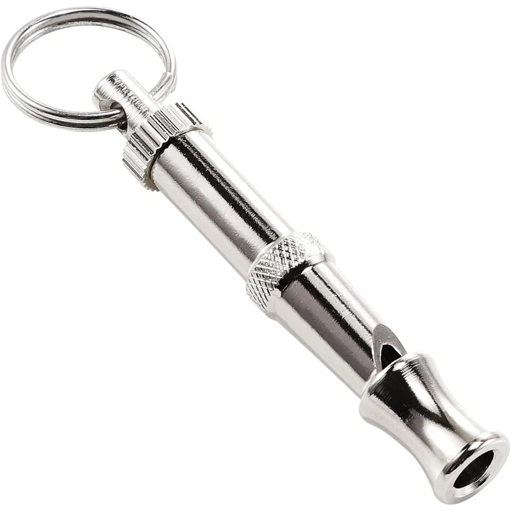 Adjustable Ultrasonic Dog Whistle, Stainless Steel Portable Pet Training Whistle for Dog Cat Behavior Training Aid