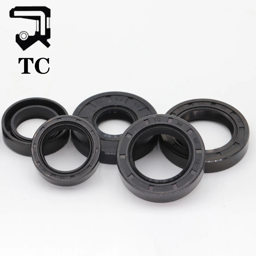 Tc tg4 58mm 60mm id schwarzer Nitril kautschuk nbr doppelt gerillt u Lippen Feder dichtung Ring dichtung Radial welle Skelett Öl dichtung