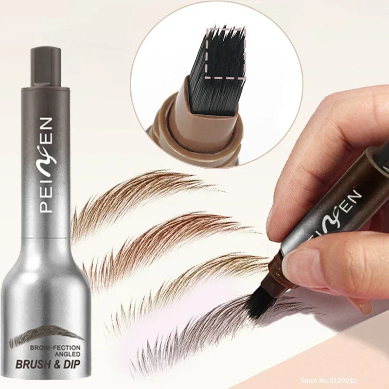 Eyebrow Pencil Angled Brush Quick Drying Angled Eye Brow Brush Waterproof Multifunctional Usage Hair-like Strokes Eyebrow Tint